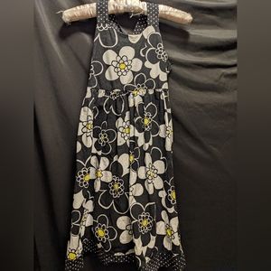 Gymboree Girls 10, summer dress, black and white